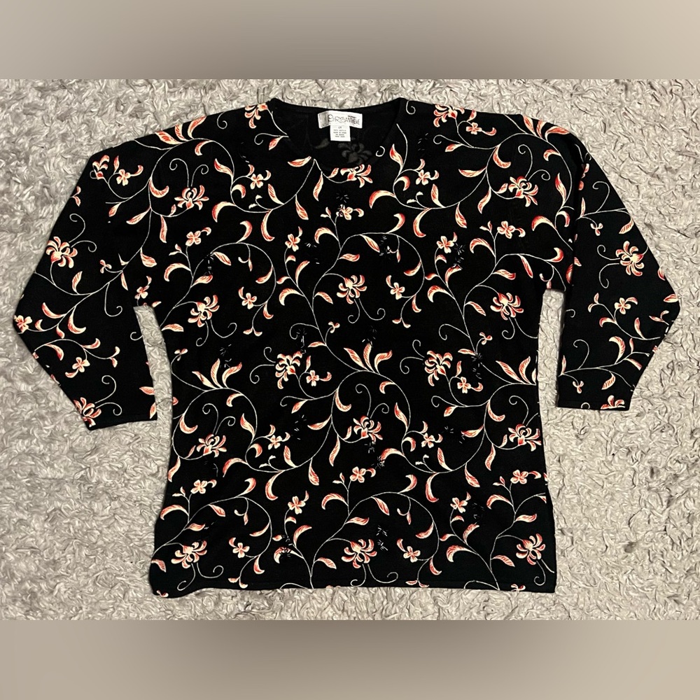 Womans acrylic beaded blouse